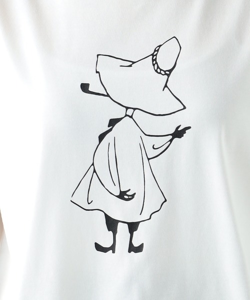 GALLORIA(ギャローリア)の「ムーミン プリントTシャツ(Tシャツ/カットソー・レディース・ホワイト系その他/ネイビー/オフホワイト/チャコールグレー・S/M/L/LL)」の8枚目の写真