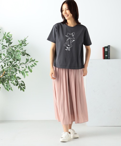 GALLORIA(ギャローリア)の「ムーミン プリントTシャツ(Tシャツ/カットソー・レディース・ホワイト系その他/ネイビー/オフホワイト/チャコールグレー・S/M/L/LL)」の13枚目の写真