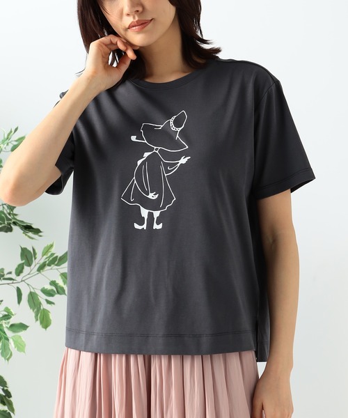 GALLORIA(ギャローリア)の「ムーミン プリントTシャツ(Tシャツ/カットソー・レディース・ホワイト系その他/ネイビー/オフホワイト/チャコールグレー・S/M/L/LL)」の14枚目の写真