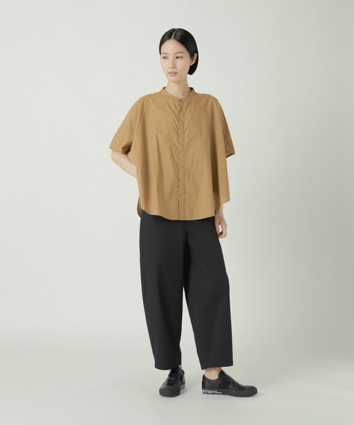 シャツ+ブラウス(長袖+七分) ZUCCa - zucca ZUCCa 「ZUCCa」 7分袖ブラウス M size ブルー レディース