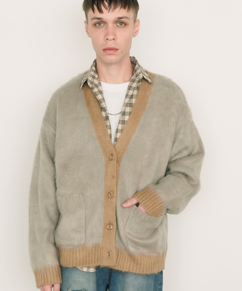 モヘアライクカーディガン FREE MAX Mohair Like Knit Cardigan モヘアライクニットカーデ