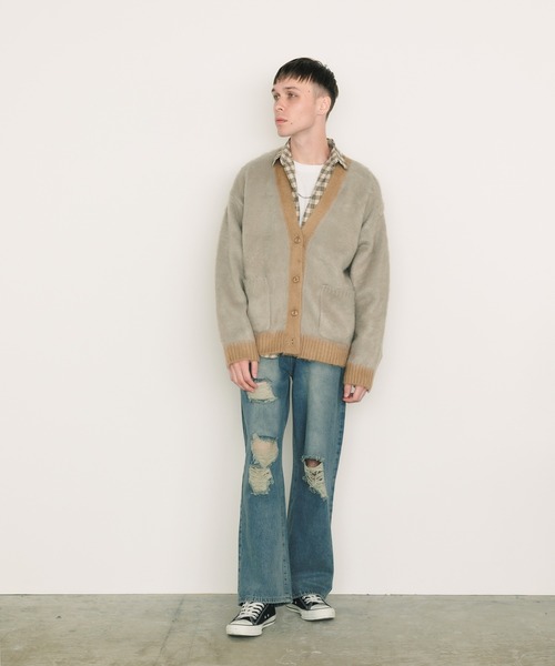 セール】FREE MAX Mohair Like Knit Cardigan モヘアライクニット