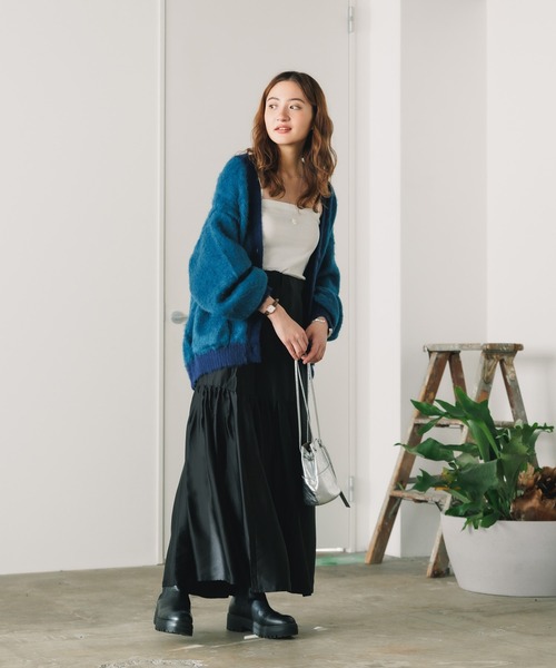 トップス Mohair Like Knit Cardigan セール】FREE MAX Mohair Like Knit Cardigan モヘアライクニット