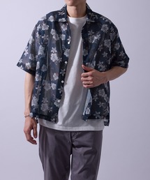  j.n.r.d（ジェー・エヌ・アール・ディー）の「【通気性・軽量】j.n.r.d/シアーメッシュパターンシャツ（シャツ/ブラウス）」