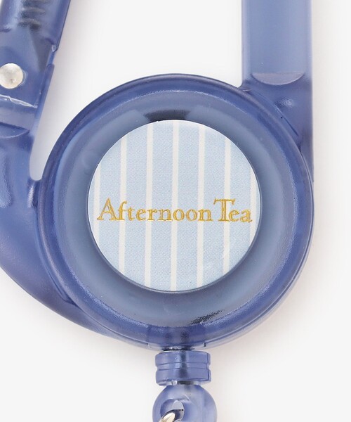 Afternoon Tea（アフタヌーンティー）の「ストライプリール付きカラビナ（ステーショナリー・レディース・ブルー/ピンク・ONE SIZE）」の4枚目の写真