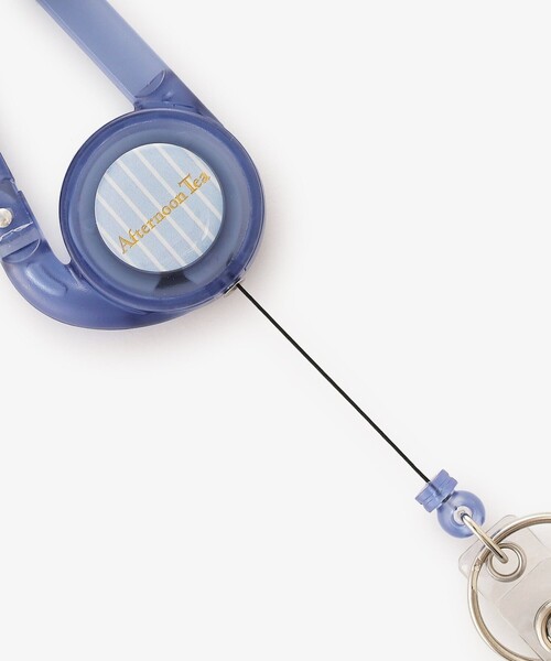 Afternoon Tea（アフタヌーンティー）の「ストライプリール付きカラビナ（ステーショナリー・レディース・ブルー/ピンク・ONE SIZE）」の6枚目の写真