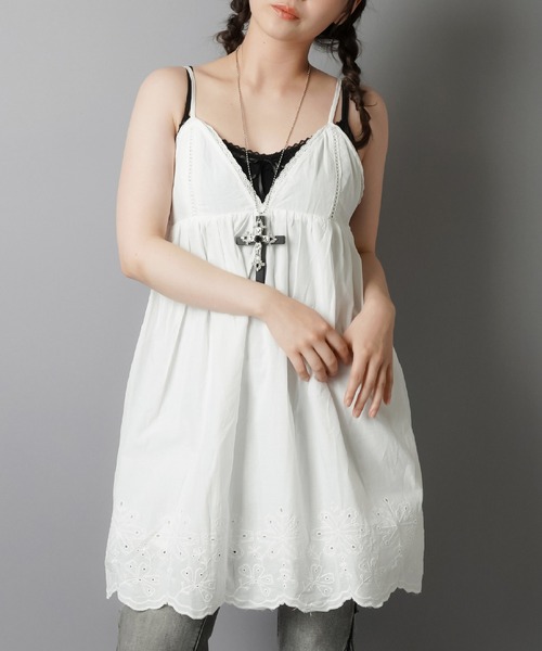 MIHO'S FASHION GIRL チュニック 152745：ウサぬい柄レイヤード風 接触冷感チュニックの通販-ScoLar
