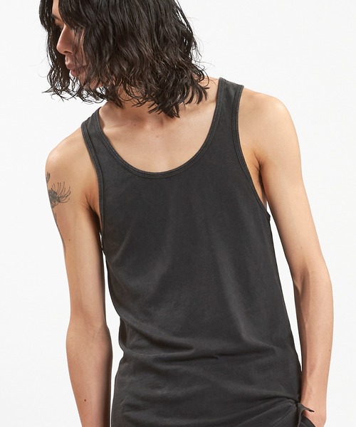 NO ID.（ノーアイディ）の「【NO ID.】Side Slit Long Tank Top / サイド スリット ロング タンク トップ（タンクトップ・メンズ・ブラック/グレー/ホワイト・2/1）」の3枚目の写真