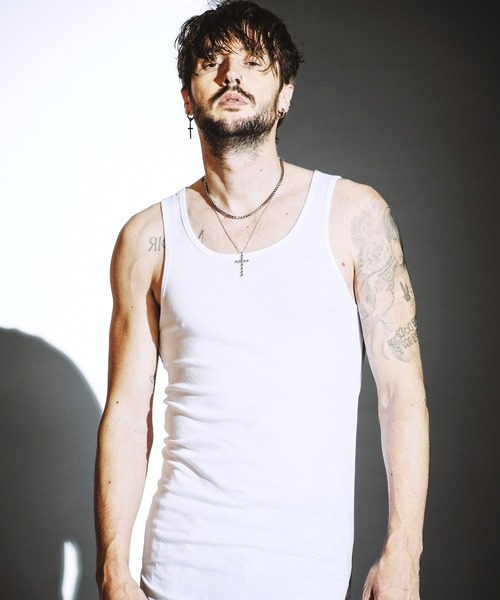 NO ID.（ノーアイディ）の「【NO ID.】Side Slit Long Tank Top / サイド スリット ロング タンク トップ（タンクトップ・メンズ・ブラック/グレー/ホワイト・2/1）」の4枚目の写真