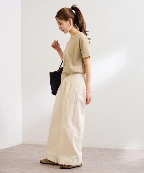 FRAMeWORK（フレームワーク）の「レイヤードライクT-SHIRT（Tシャツ/カットソー・レディース・ブラック/ベージュ/スカイブルー・FREE）」の20枚目の写真