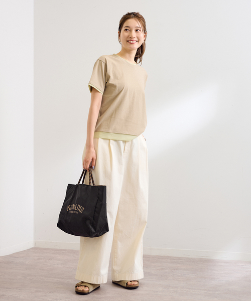 FRAMeWORK（フレームワーク）の「レイヤードライクT-SHIRT（Tシャツ/カットソー・レディース・ブラック/ベージュ/スカイブルー・FREE）」の19枚目の写真