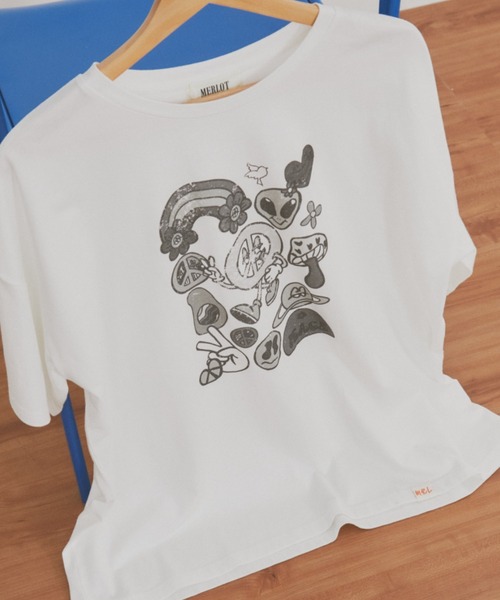 MERLOT（メルロー）の「ヴィンテージライクアソートプリントTシャツ（Tシャツ/カットソー・レディース・その他3/その他4/その他2/その他1・FREE）」の20枚目の写真
