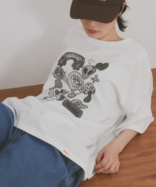 MERLOT（メルロー）の「ヴィンテージライクアソートプリントTシャツ（Tシャツ/カットソー・レディース・その他3/その他4/その他2/その他1・FREE）」の16枚目の写真