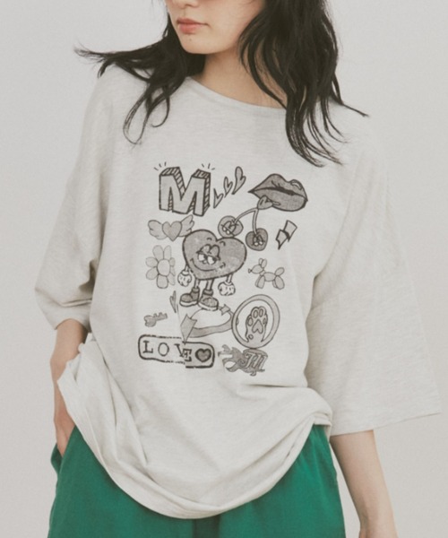 MERLOT（メルロー）の「ヴィンテージライクアソートプリントTシャツ（Tシャツ/カットソー・レディース・その他3/その他4/その他2/その他1・FREE）」の21枚目の写真