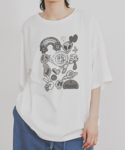 MERLOT（メルロー）の「ヴィンテージライクアソートプリントTシャツ（Tシャツ/カットソー・レディース・その他3/その他4/その他2/その他1・FREE）」の13枚目の写真