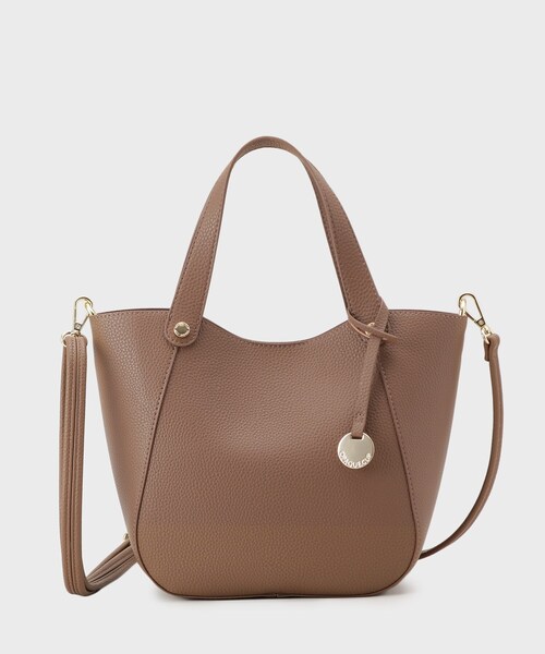 OPAQUE.CLIP(オペークドットクリップ)の「【軽量/2WAY】コインカシメシュリンクミドルトートバッグ(トートバッグ・レディース・ボルドー/ブラック/ブラウン系・00)」の15枚目の写真