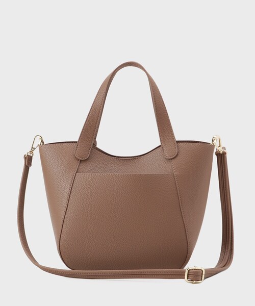 OPAQUE.CLIP(オペークドットクリップ)の「【軽量/2WAY】コインカシメシュリンクミドルトートバッグ(トートバッグ・レディース・ボルドー/ブラック/ブラウン系・00)」の13枚目の写真