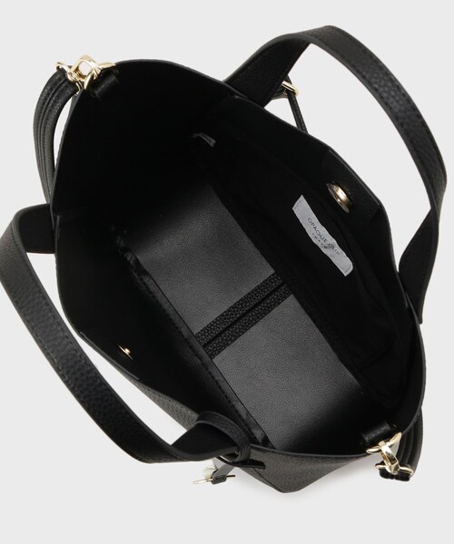 OPAQUE.CLIP(オペークドットクリップ)の「【軽量/2WAY】コインカシメシュリンクミドルトートバッグ(トートバッグ・レディース・ボルドー/ブラック/ブラウン系・00)」の10枚目の写真