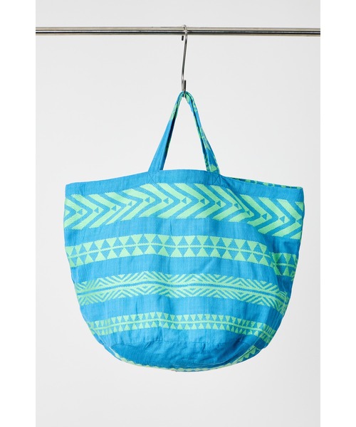 ottilie（オティーリエ）の「【 PEXWEAR / ペックスウェアー 】JQ ROUND BOTTOM TOTE / ジャガードラウンドボトムトート（トートバッグ・レディース・オレンジ/ライトブルー/レッド・FREE）」の4枚目の写真