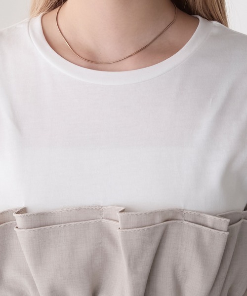 forksy.(フォルクシー)の「【forksy.】ドッキングタックビスチェカットソー(Tシャツ/カットソー・レディース・ブラック/グレー系・FREE)」の20枚目の写真