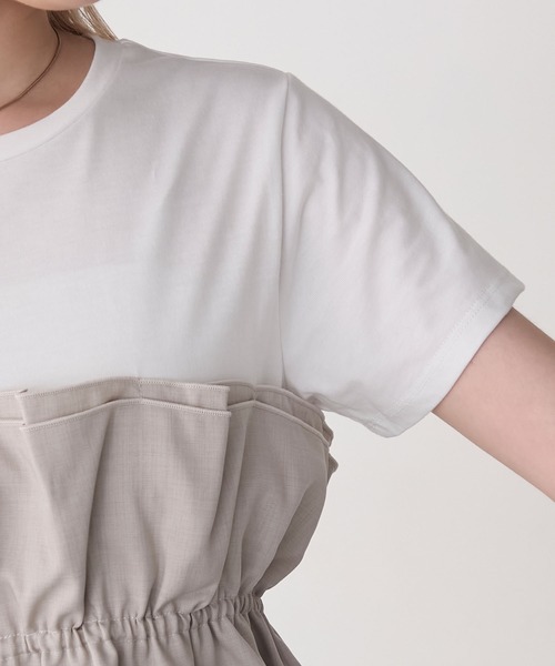 forksy.(フォルクシー)の「【forksy.】ドッキングタックビスチェカットソー(Tシャツ/カットソー・レディース・ブラック/グレー系・FREE)」の21枚目の写真