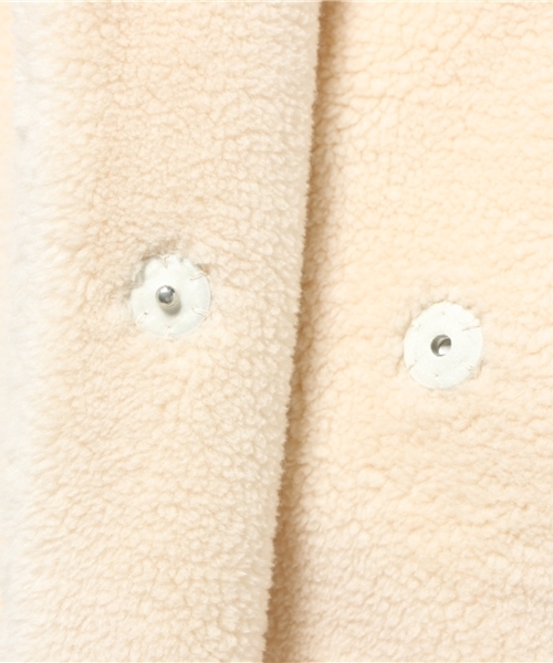 Kastane（カスタネ）の「モコモコボアベスト（その他アウター・レディース・チャコールグレー/アイボリー・FREE）」の10枚目の写真