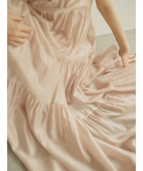 セール】テンセルリッチオーガンティアードワンピース（ワンピース