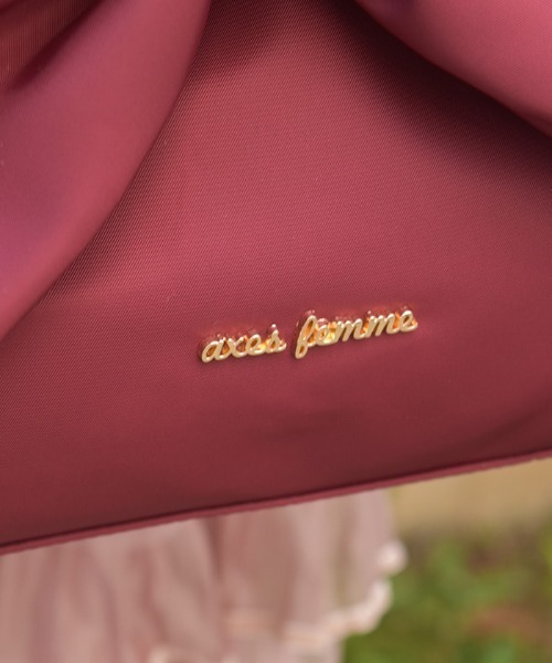 axes femme（アクシーズファム）の「リボン付撥水ナイロントート（トートバッグ・レディース・ワイン/ブラック/ネイビー・FREE）」の18枚目の写真