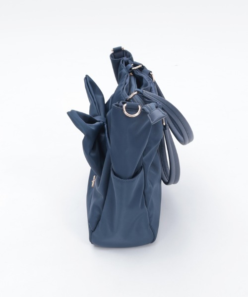 axes femme（アクシーズファム）の「リボン付撥水ナイロントート（トートバッグ・レディース・ワイン/ブラック/ネイビー・FREE）」の9枚目の写真