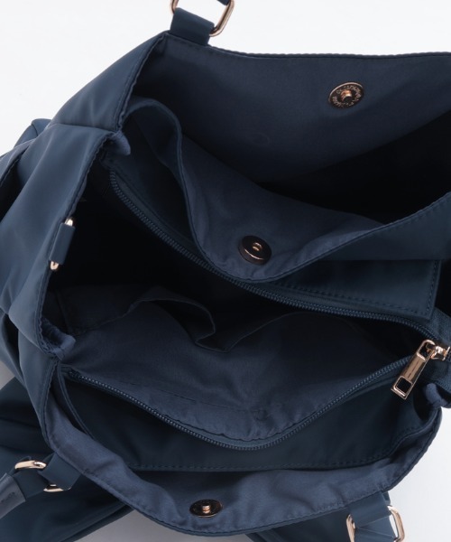 axes femme（アクシーズファム）の「リボン付撥水ナイロントート（トートバッグ・レディース・ワイン/ブラック/ネイビー・FREE）」の6枚目の写真