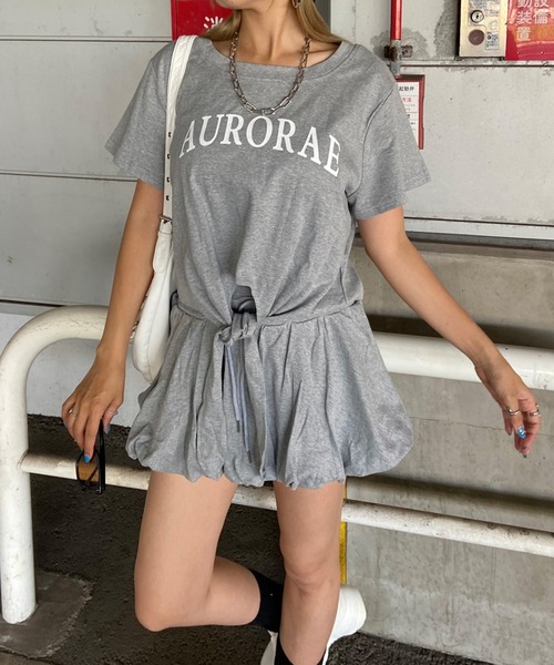 セール】ロゴTシャツバルーンミニスカートセットアップ