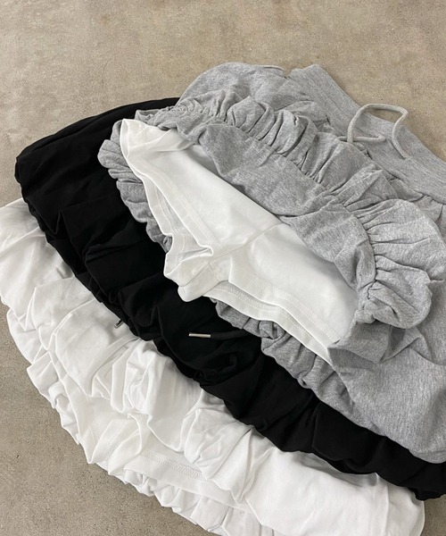 セール】ロゴTシャツバルーンミニスカートセットアップ