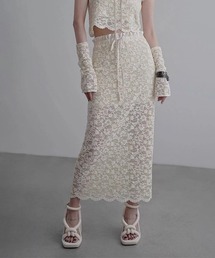 chuclla | 【CHENTAITAI】フロッキーフラワーレース ロングスカート CTW25s022(スカート)
