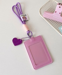 Mayree（メイリー）の「【urge select】《推し活》バイカラーデザイン パスケース【ICカード/トレカケース/社員証】(ストラップ付き)（パスケース）」