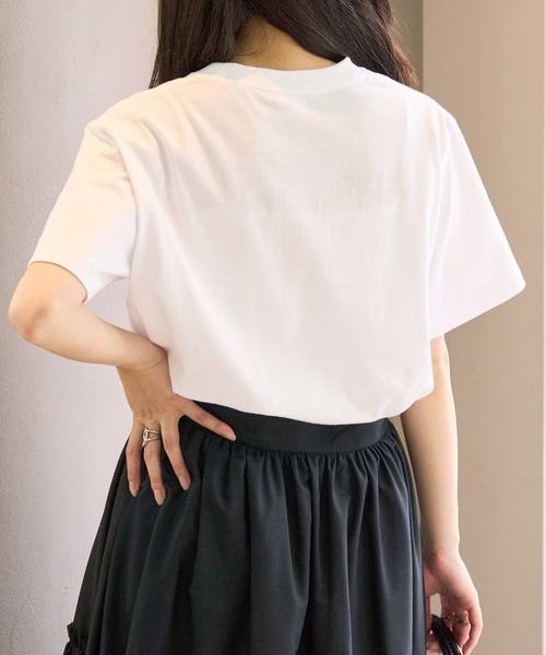 GREENWICH POLO CLUB(グリニッジポロクラブ)の「【GREENWICH POLO CLUB】別注 ワンポイント刺繍 クルーネック 半袖 Tシャツ(Tシャツ/カットソー・メンズ・ホワイト/ホワイト系1/ブラック・S/M/L)」の18枚目の写真