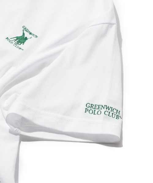 GREENWICH POLO CLUB(グリニッジポロクラブ)の「【GREENWICH POLO CLUB】別注 ワンポイント刺繍 クルーネック 半袖 Tシャツ(Tシャツ/カットソー・メンズ・ホワイト/ホワイト系1/ブラック・S/M/L)」の22枚目の写真