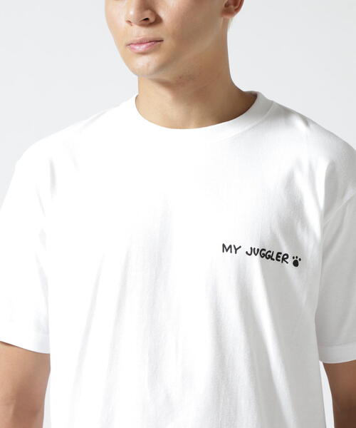 ROYAL FLASH（ロイヤルフラッシュ）の「Guernika×JUGGLER/ゲルニカ×ジャグラー/TORAPPI Print T-shirt（Tシャツ/カットソー・メンズ・ホワイト/ブラック・L/XL/2XL/M）」の4枚目の写真