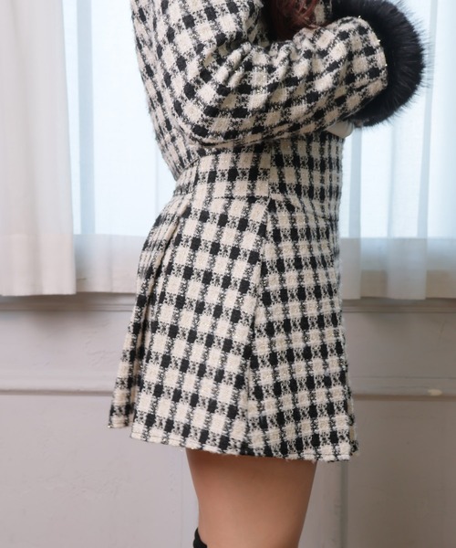 セール】マルチツイードプリーツスカート（スカート）｜LIPSERVICE