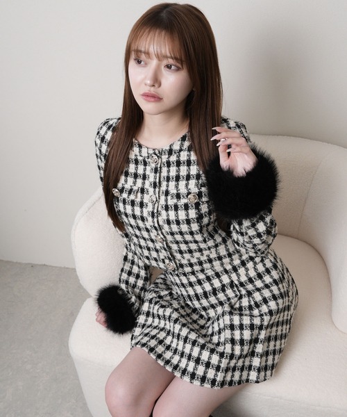 LIPSERVICE（リップサービス）の「マルチツイードプリーツスカート（スカート・レディース・アイボリー/その他1/その他2・S/M）」の20枚目の写真