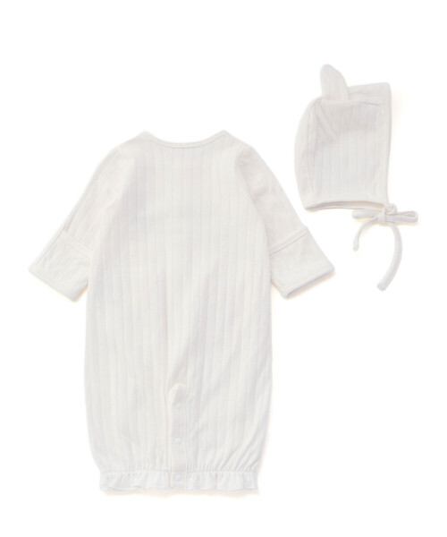 SLAP SLIP BABY(スラップスリップベビー)の「アニマルウサギクマ恐竜2WAYロンパース+帽子2点セットベビー(50~70cm)(その他ベビーウェア・キッズ・グリーン/ホワイト/イエロー・FREE)」の19枚目の写真