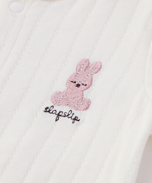 SLAP SLIP BABY(スラップスリップベビー)の「アニマルウサギクマ恐竜2WAYロンパース+帽子2点セットベビー(50~70cm)(その他ベビーウェア・キッズ・グリーン/ホワイト/イエロー・FREE)」の20枚目の写真