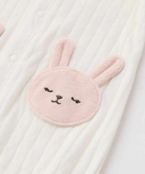 SLAP SLIP BABY(スラップスリップベビー)の「アニマルウサギクマ恐竜2WAYロンパース+帽子2点セットベビー(50~70cm)(その他ベビーウェア・キッズ・グリーン/ホワイト/イエロー・FREE)」の21枚目の写真