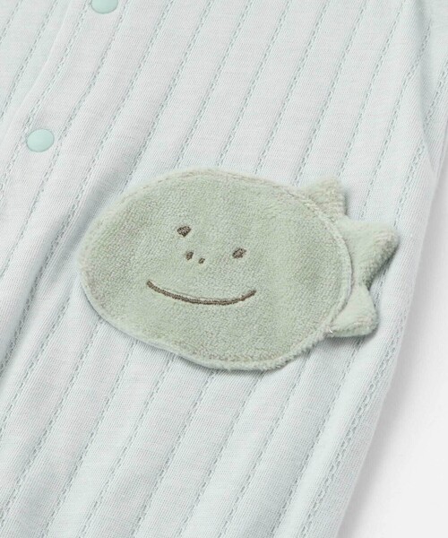 SLAP SLIP BABY(スラップスリップベビー)の「アニマルウサギクマ恐竜2WAYロンパース+帽子2点セットベビー(50~70cm)(その他ベビーウェア・キッズ・グリーン/ホワイト/イエロー・FREE)」の15枚目の写真