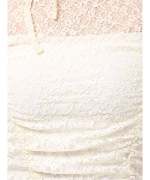 jouetie(ジュエティ)の「レースギャザートップス(Tシャツ/カットソー・レディース・アイボリー/ブラック/ボルドー/ブルー・MEDIUM)」の9枚目の写真