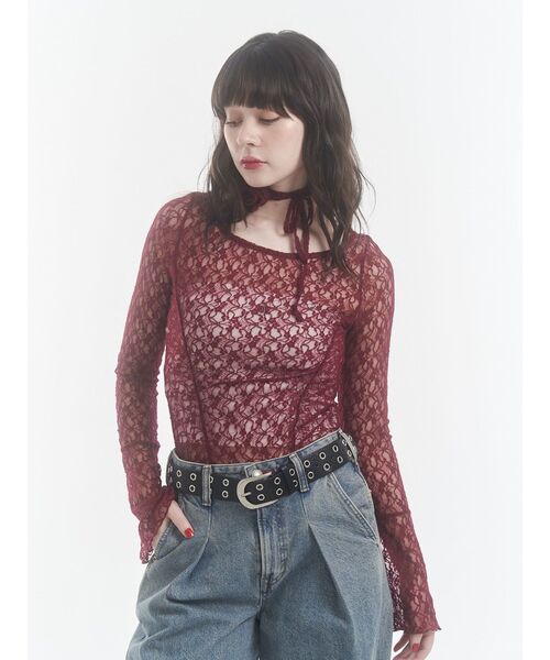 激レア！Fashion ty “Toast Of Paris” an/アン】ジップデザイン ドット柄 ベロア ノースリーブ チェーン