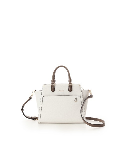 & chouette（アンドシュエット）の「《推し事バッグ》クリアポケット付きスクエアトートバッグ（ハンドバッグ・レディース・オフホワイト/ブラック・FREE）」の20枚目の写真