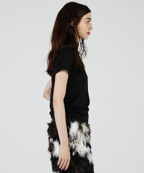 PRANK PROJECT（プランクプロジェクト）の「ファンクショナルクルーT / Functional Crew T-Shirt（Tシャツ/カットソー・レディース・ホワイト/キャメル/ピンク/チャコールグレー/ブラック・FREE）」の16枚目の写真