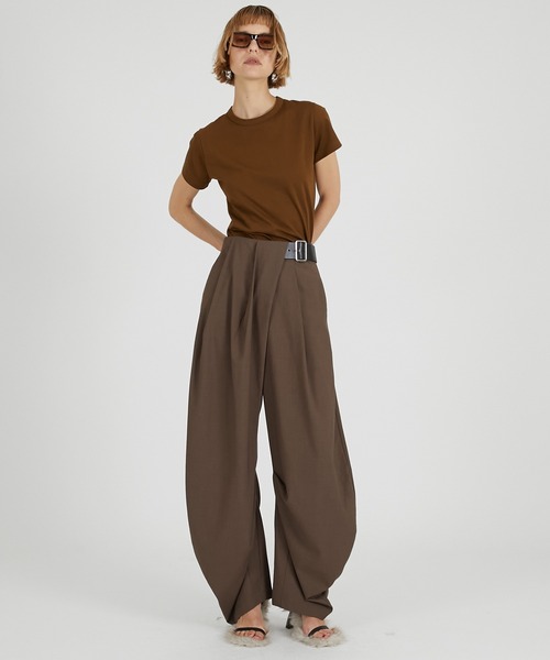 PRANK PROJECT（プランクプロジェクト）の「ファンクショナルクルーT / Functional Crew T-Shirt（Tシャツ/カットソー・レディース・ホワイト/キャメル/ピンク/チャコールグレー/ブラック・FREE）」の8枚目の写真