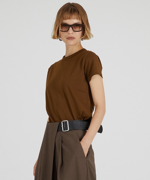 PRANK PROJECT（プランクプロジェクト）の「ファンクショナルクルーT / Functional Crew T-Shirt（Tシャツ/カットソー・レディース・ホワイト/キャメル/ピンク/チャコールグレー/ブラック・FREE）」の22枚目の写真