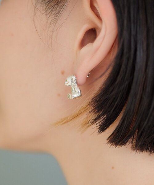 ハイジ◆一点物✧MOPヴェルメイユピアス✧ボタニカルカービング ハイジ◇一点物✧MOPヴェルメイユピアス✧ボタニカルカービング